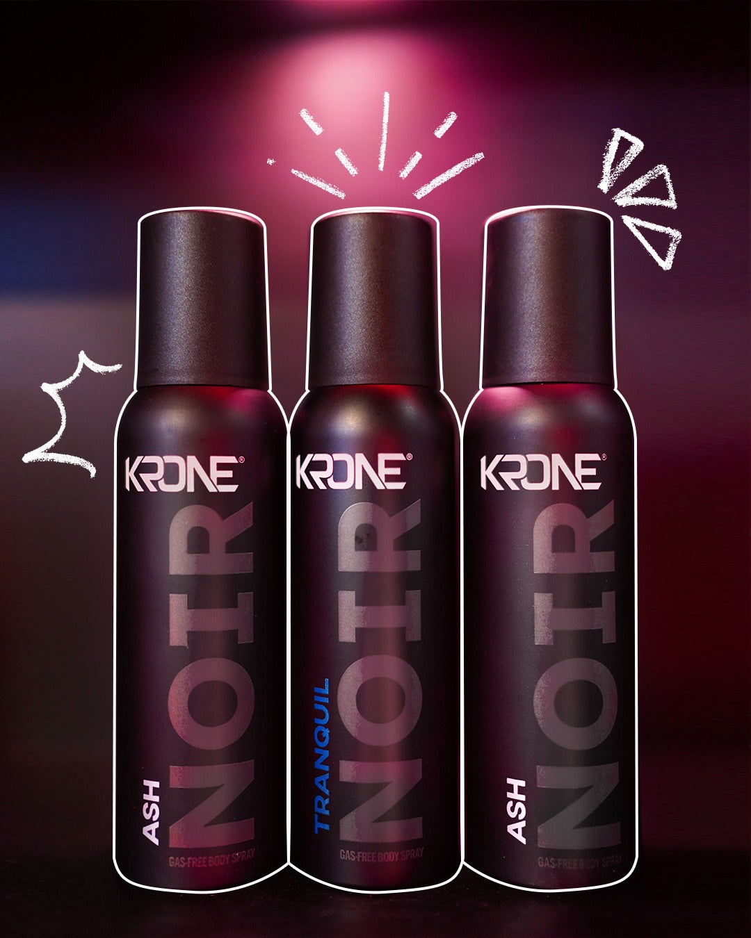 SALE 6 Flavor Krone Gas‑Free Body Spray